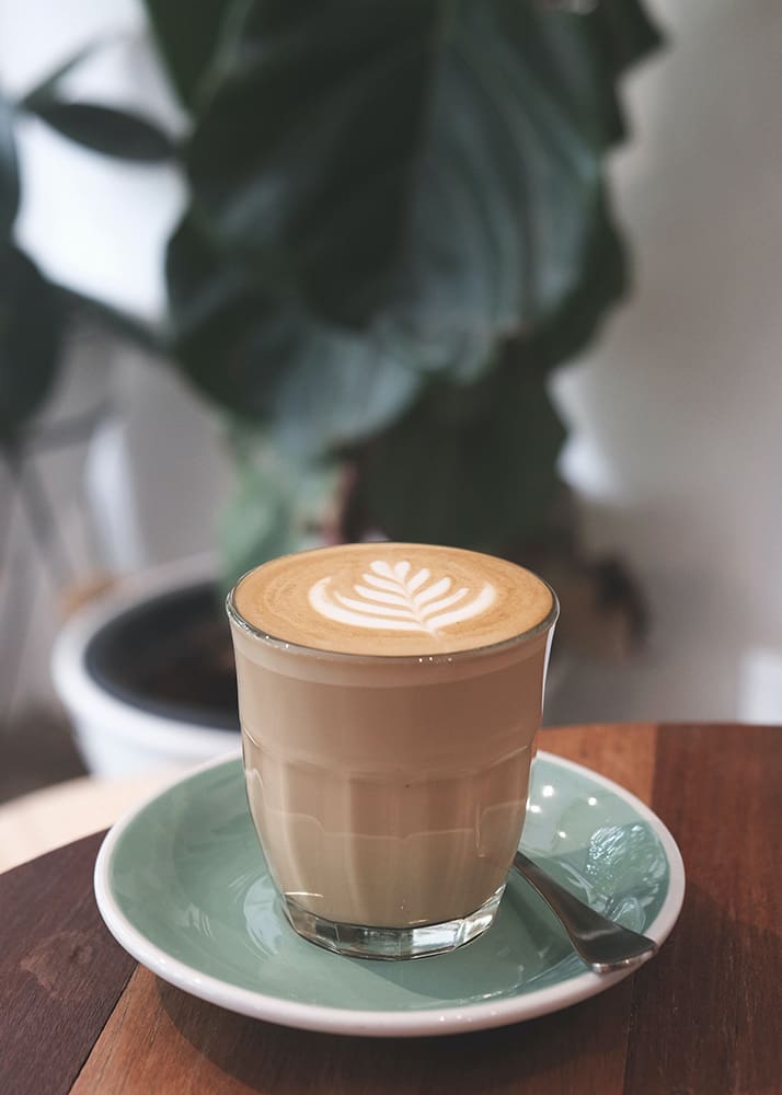Cortado in a glass