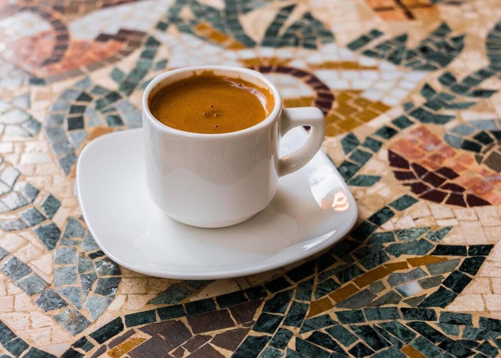 What Is a Lungo? a double shot of espresso in a demitasse cup