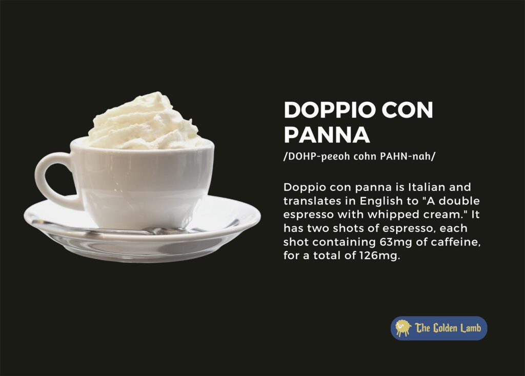 Doppio Con Panna
