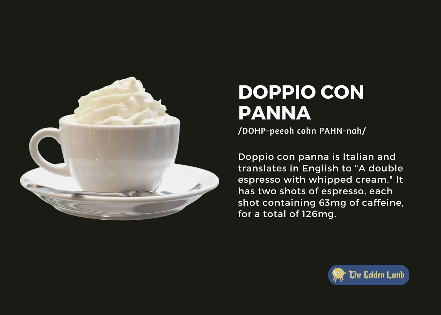 doppio con panna