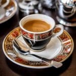 a shot of espsresso