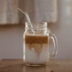 iced coffee with almond milk