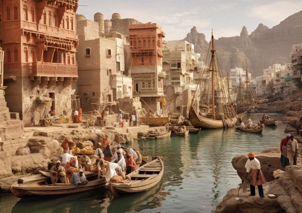 The Yemeni port of Moka, 500 AD
