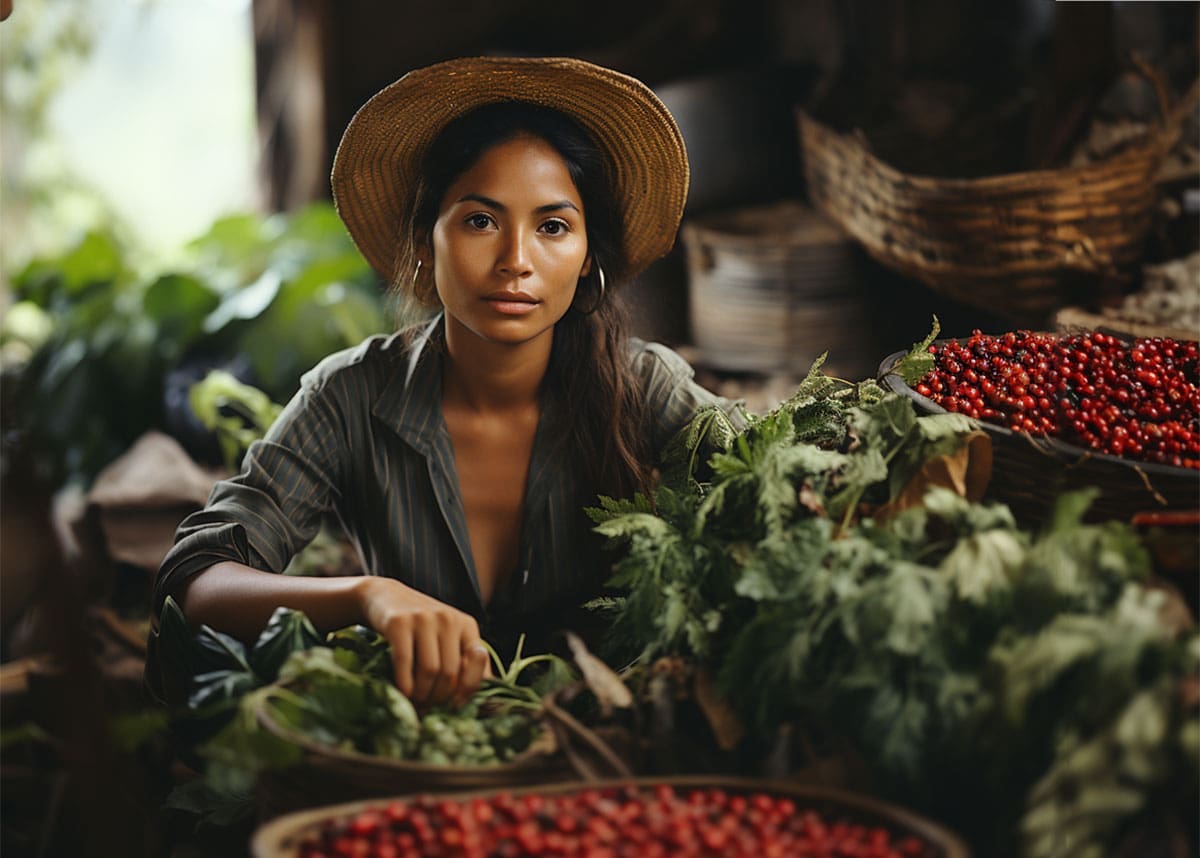 female Honduran coffee farmer