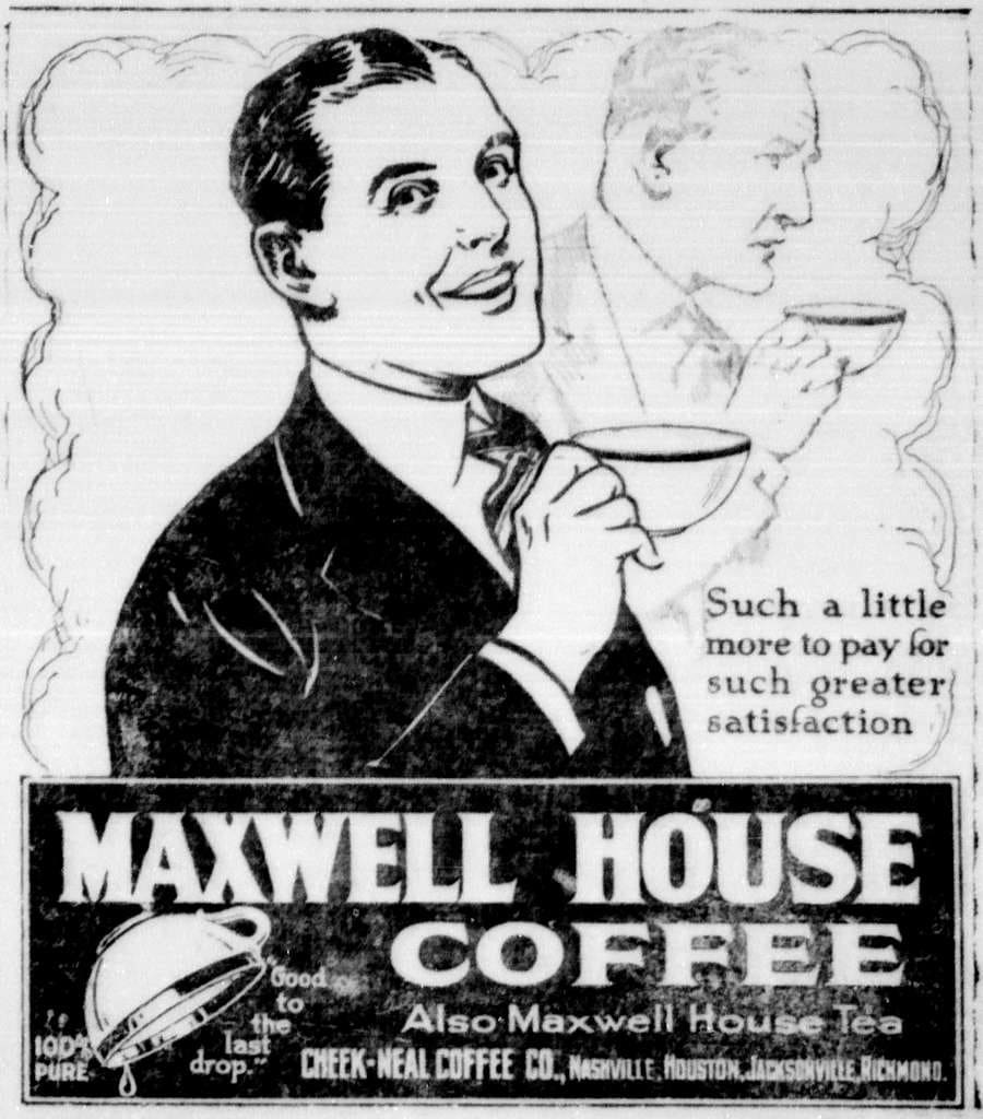 vintage maxwell house coffee ad