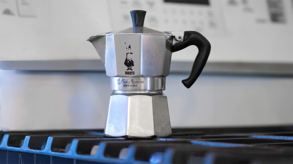 bialetti moka pot for making cafe cubano