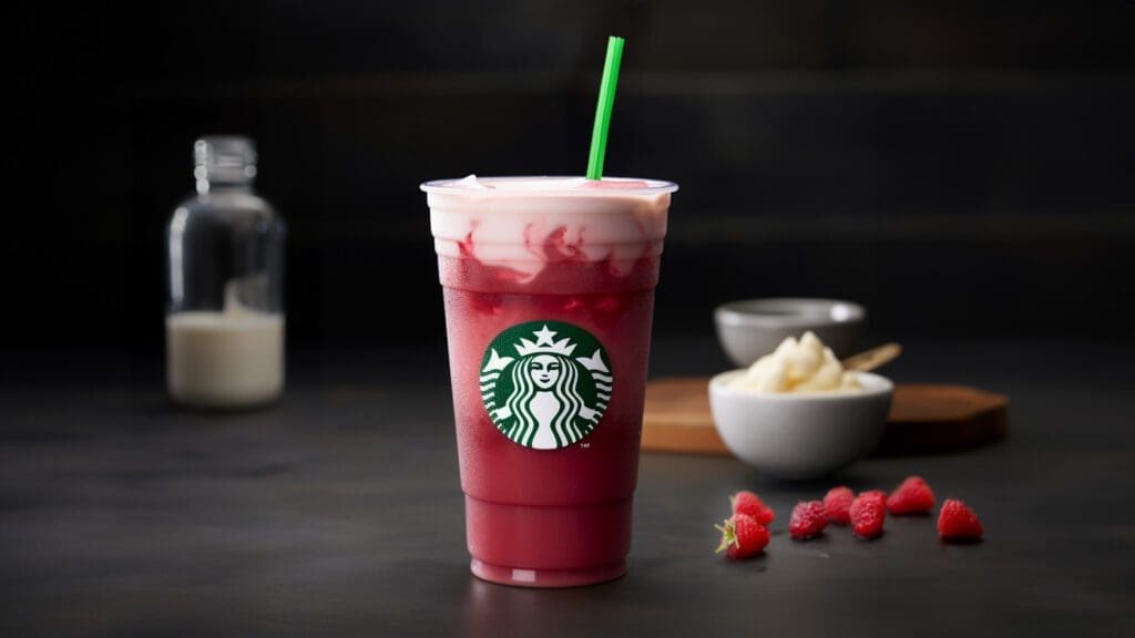 a raspberry cream soda from Starbucks