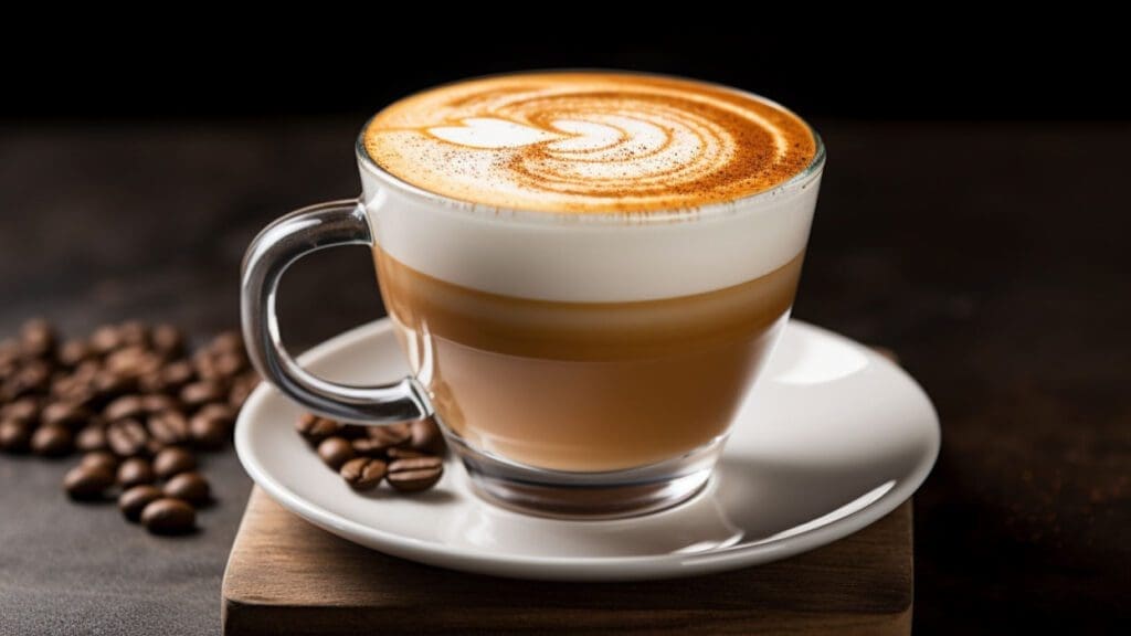 3 layers in a cappuccino