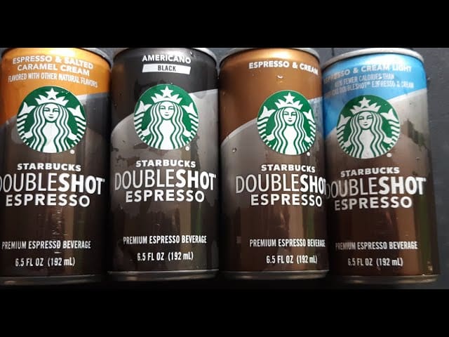 how much caffeine in a starbucks doubleshot espresso
