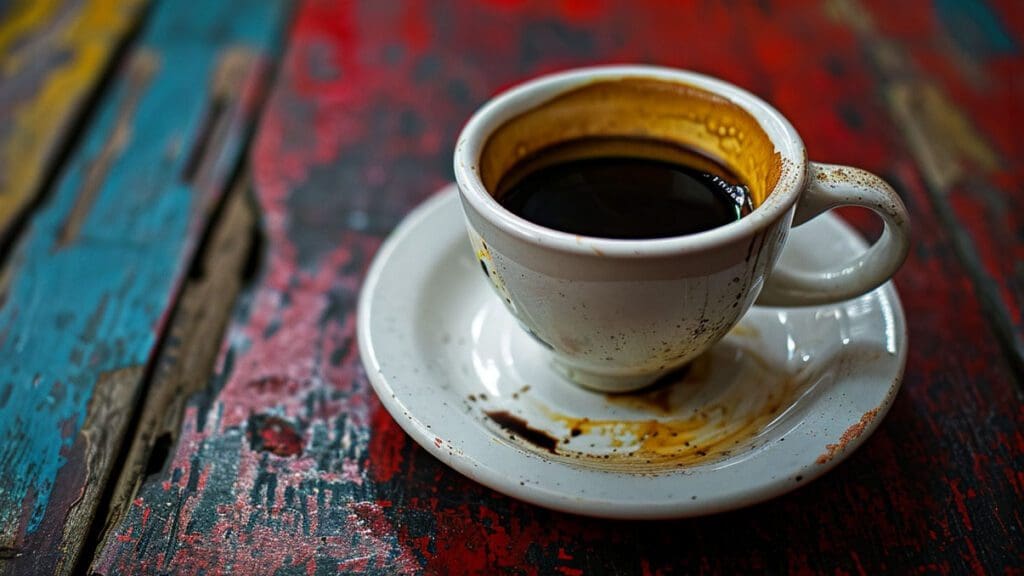 Columbian tinto in a small cup