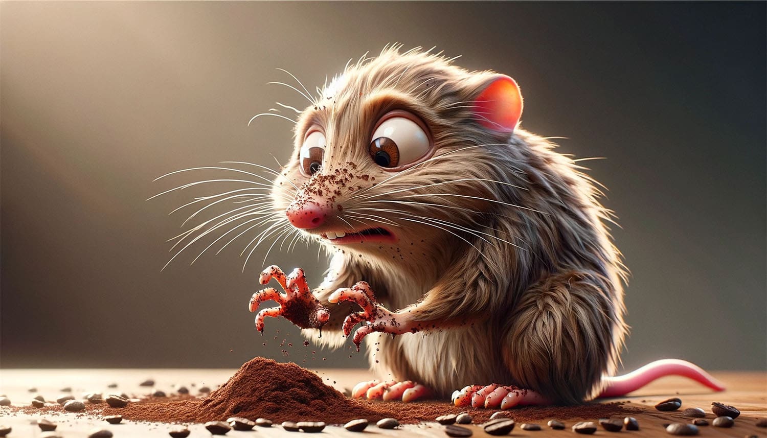 do coffee grounds repel voles