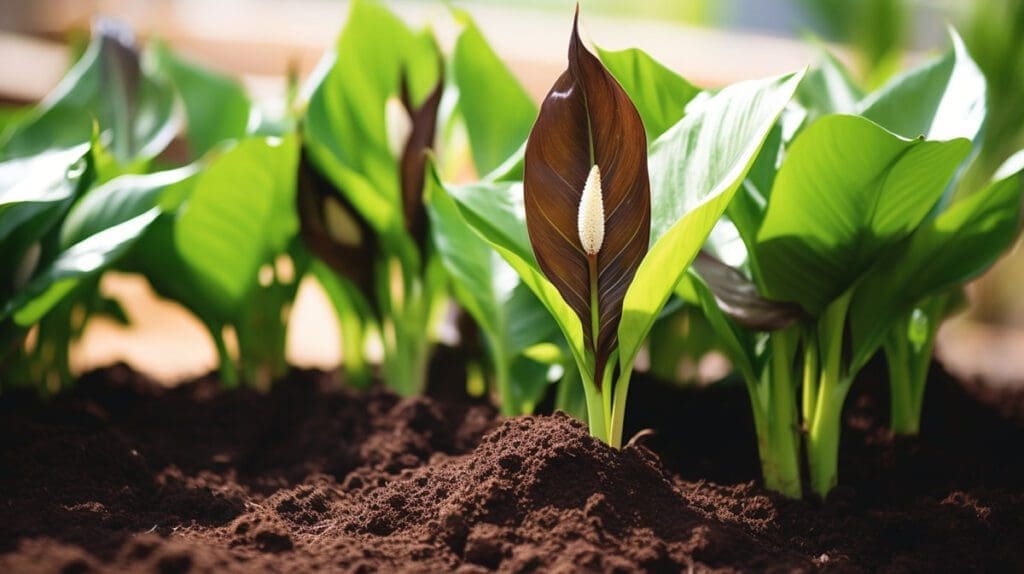 peace lily browning leaves 