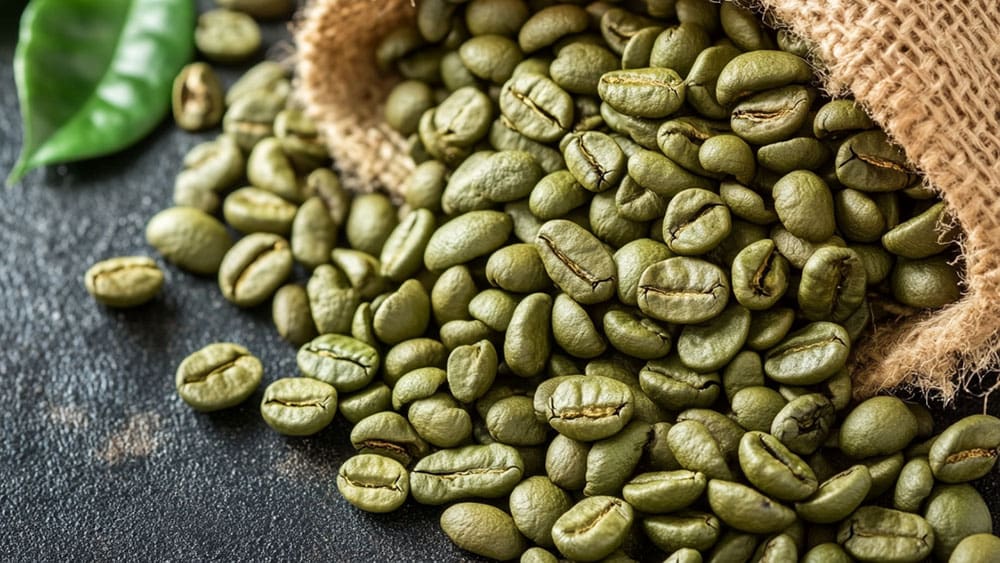 Green coffee beans