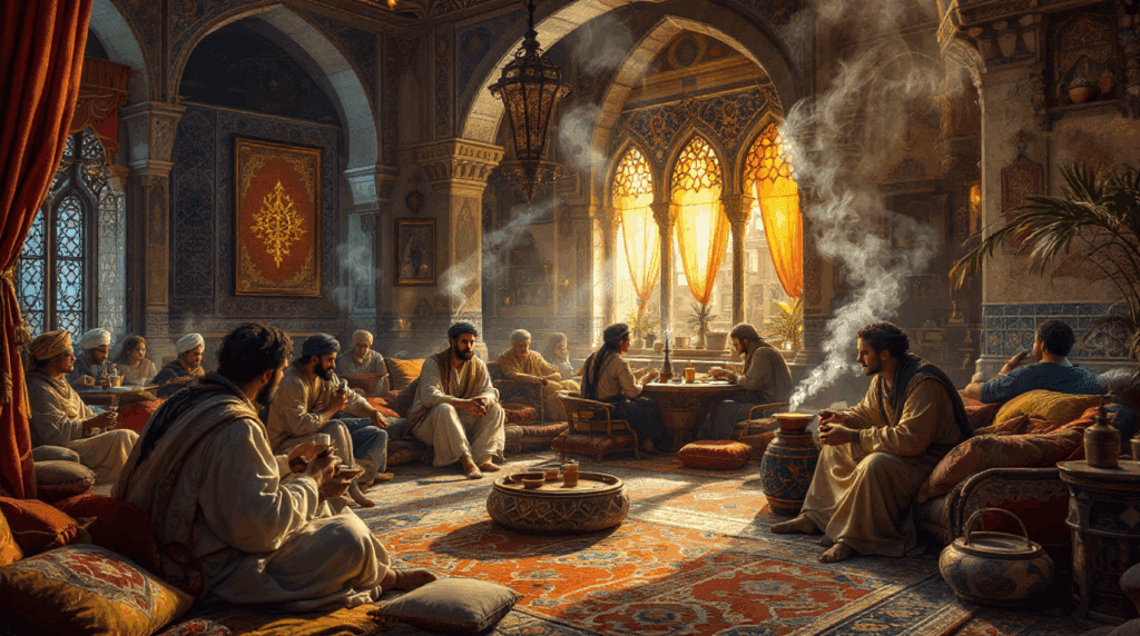 First Coffeehouses In Yemen