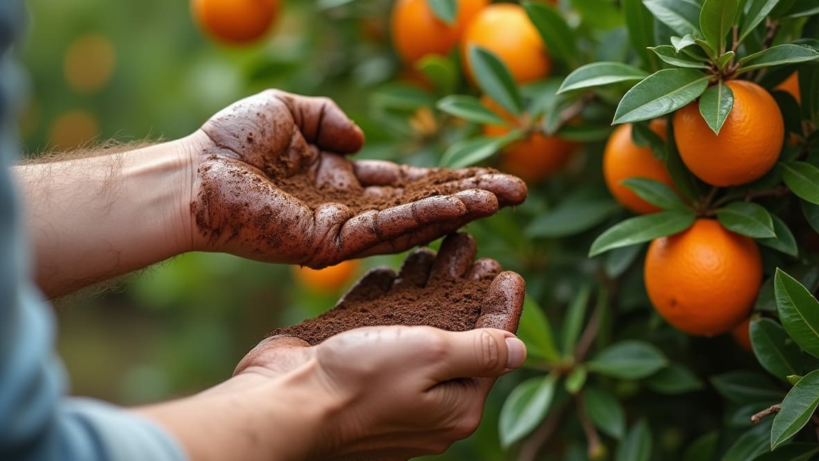 are coffee grounds good for citrus trees
