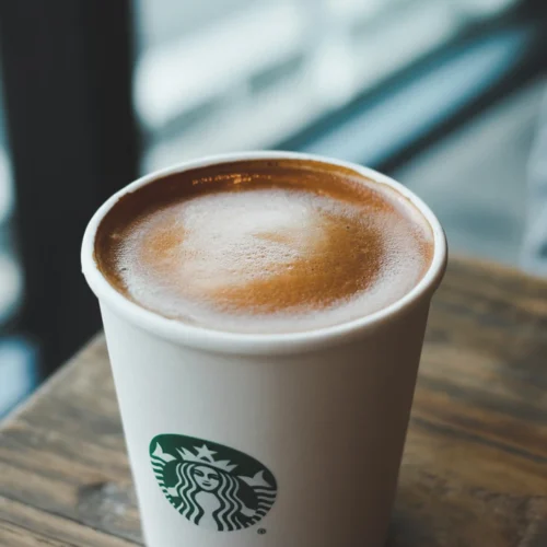 a coffee in a cup