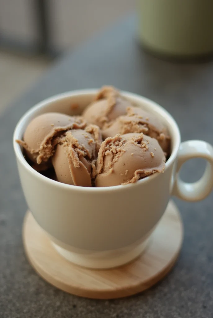 Does Turkey Hill Coffee Ice Cream Have Caffeine – Scoops Of Coffee Ice Cream In A White Mug