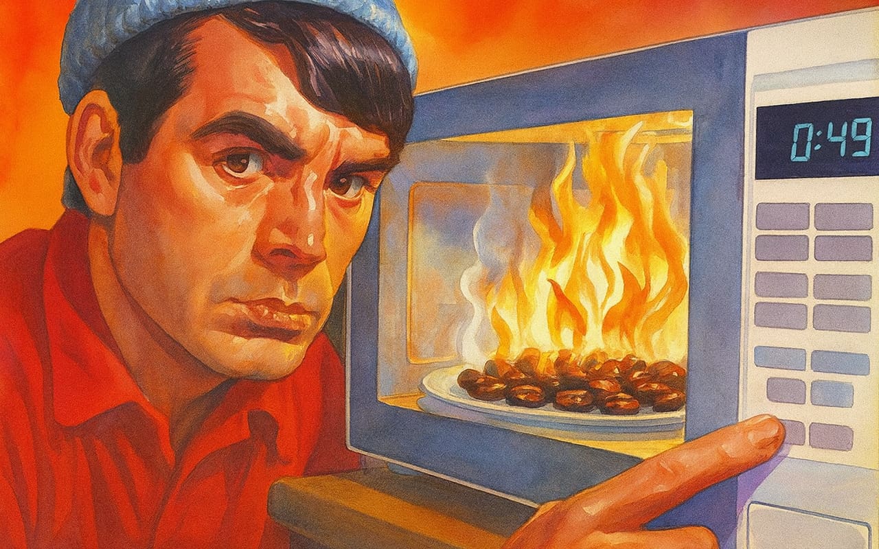 can you microwave coffee beans