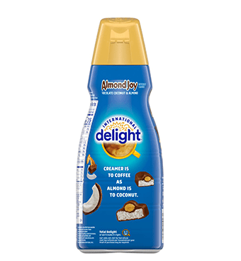 Almond Joy non-dairy coffee creamers