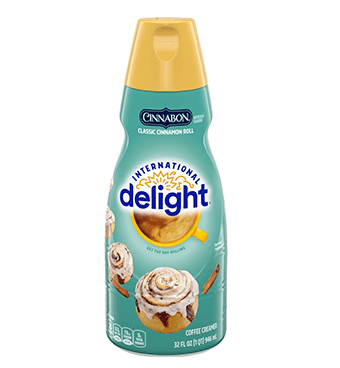 Cinnabon non-dairy coffee creamers