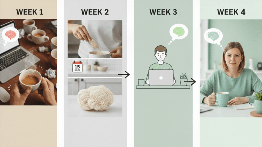 Four-week coffee and mushroom journey
