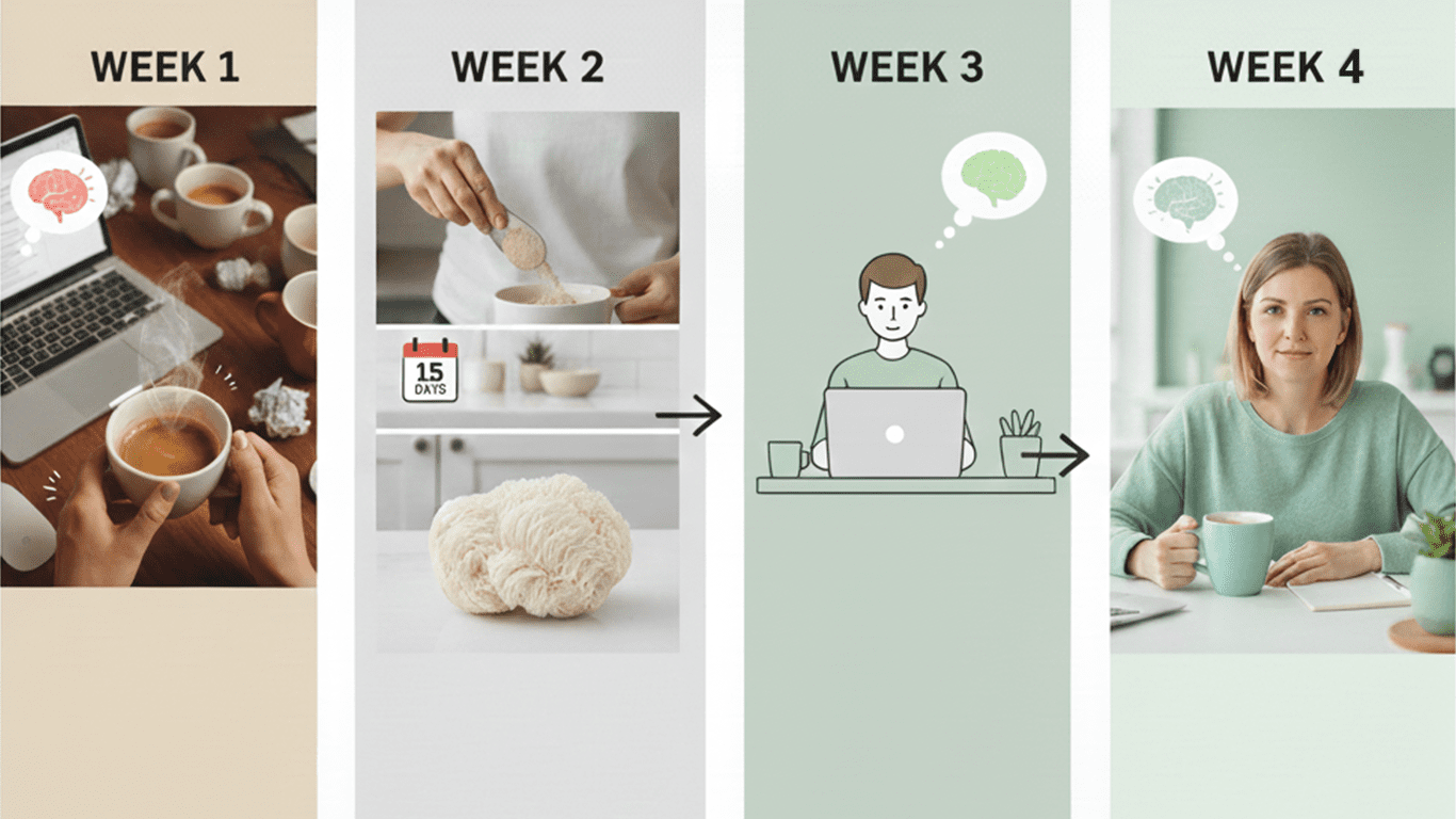 Four-week coffee and mushroom journey