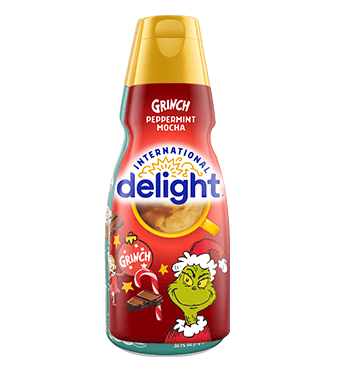 Grinch-themed flavor non-dairy coffee creamers