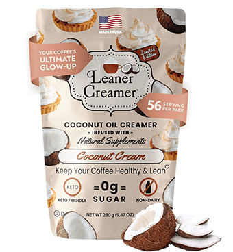 Leaner non-drairy coffee creamers