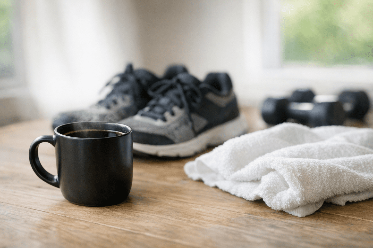 AI-generated supporting image about black coffee for weight loss