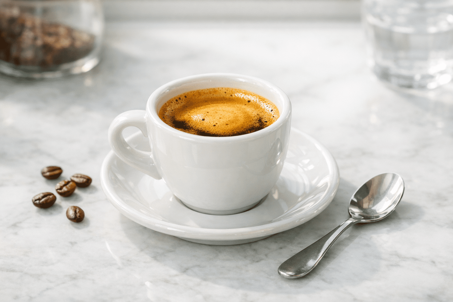 AI-generated editorial image about blonde espresso caffeine comparison