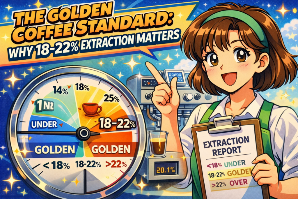 The Golden Cup Standard: Why 18-22% Extraction Matters