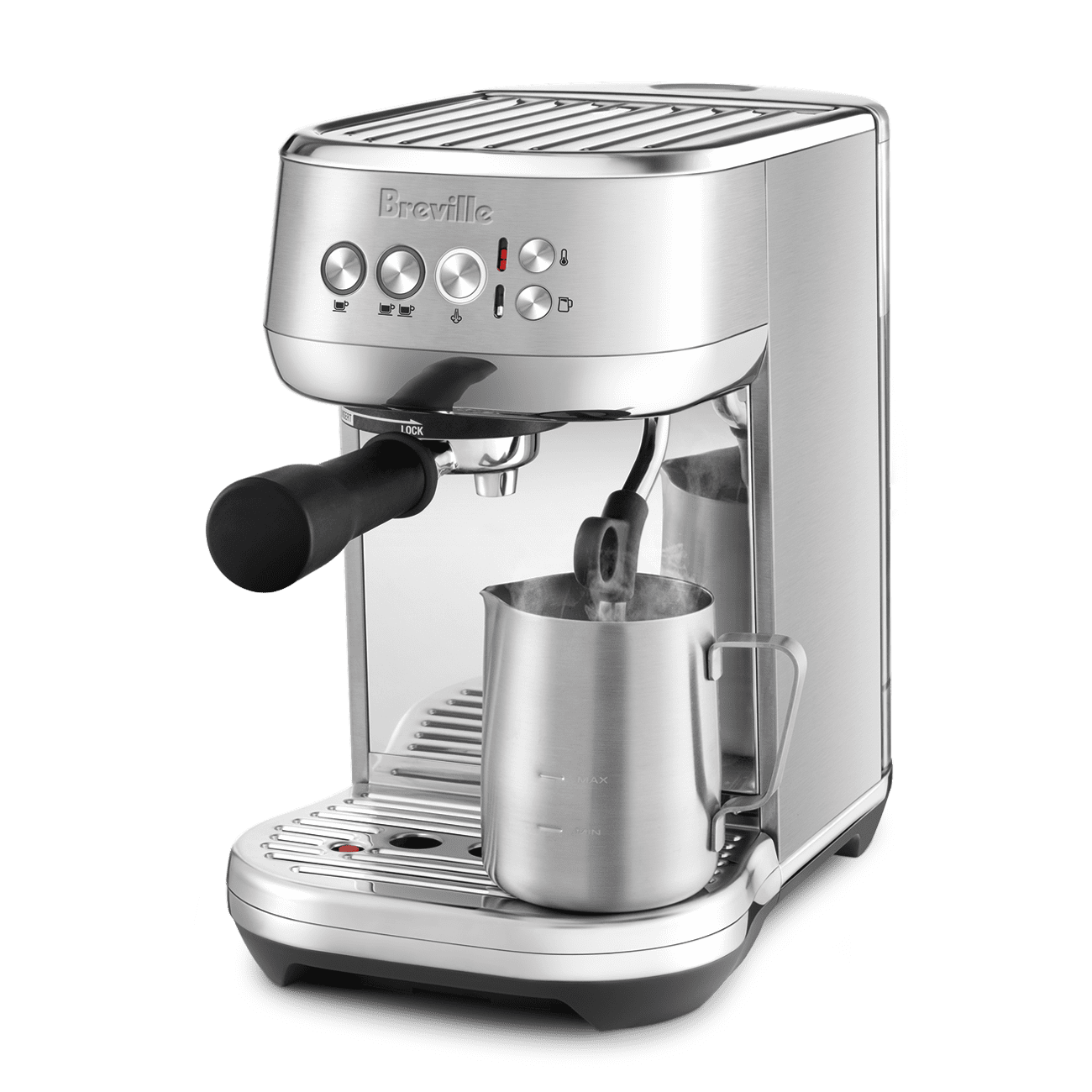 Breville Bambino Plus BES500 compact espresso machine stainless