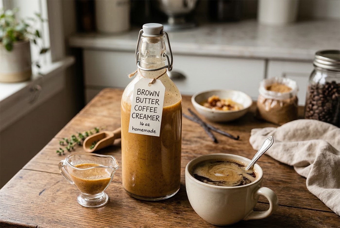 Brown Butter Coffee Creamer Recipe — Poured Into Morning Coffee