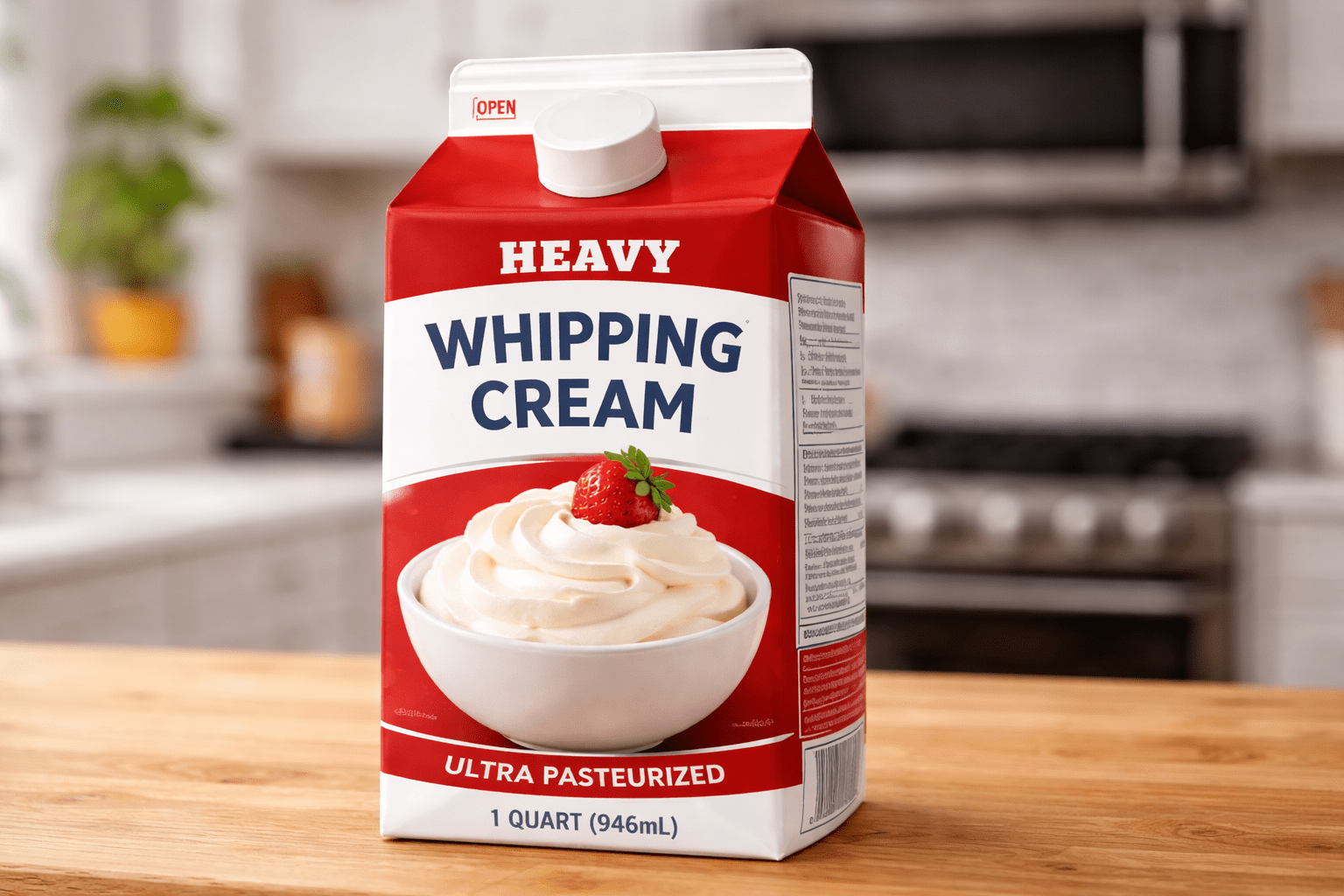 Heavy cream for brown butter coffee creamer