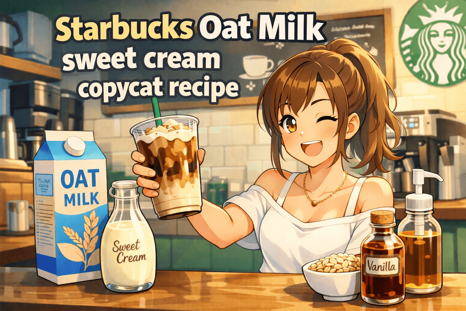 Starbucks Oat milk sweet cream copycat recipe