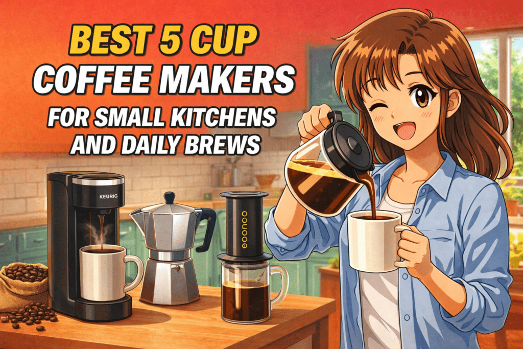 Best 5 Cup Coffee Makers for Small Kitchens and Daily Brews