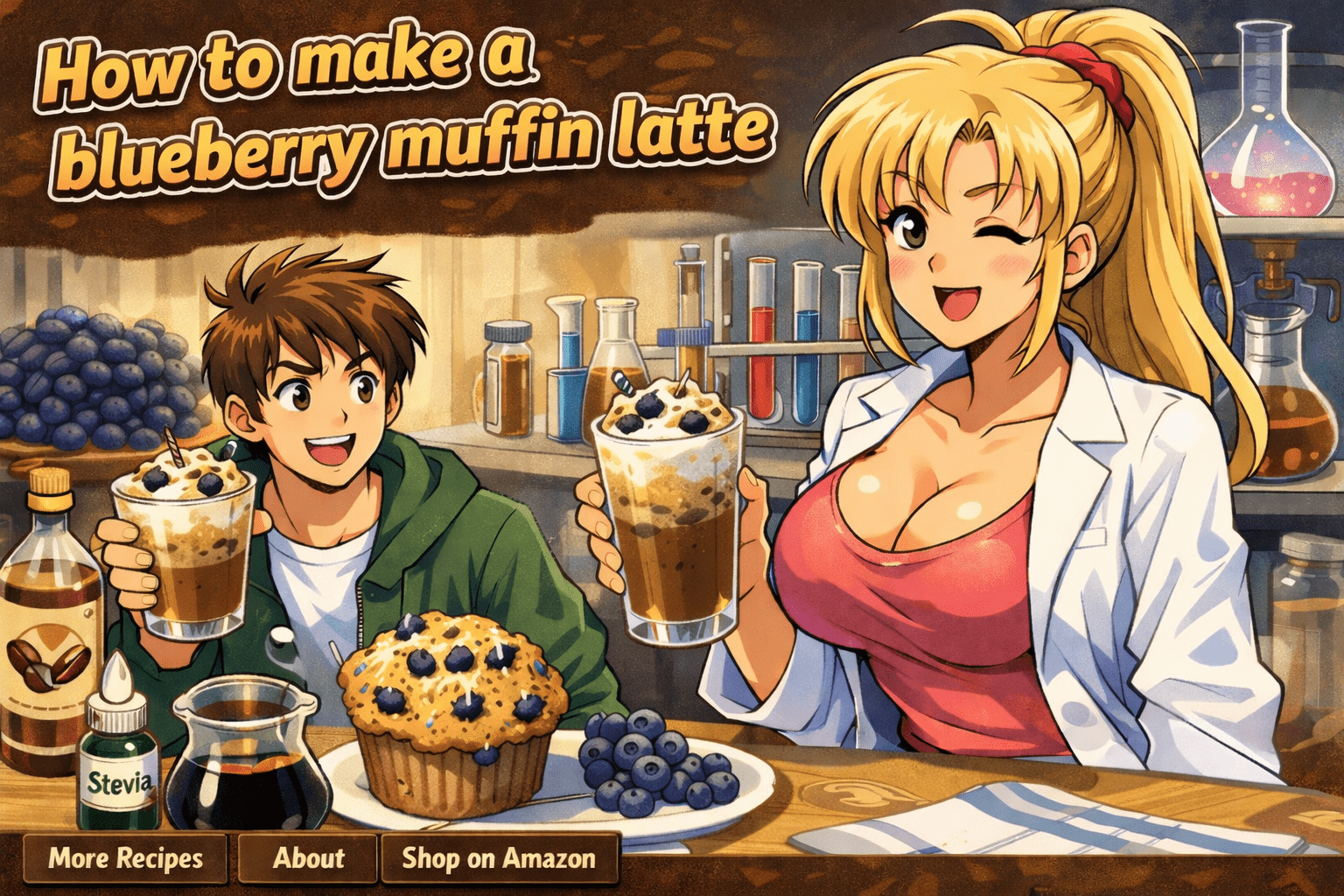 How to Make a Blueberry Muffin Latte (Sugar-Free)