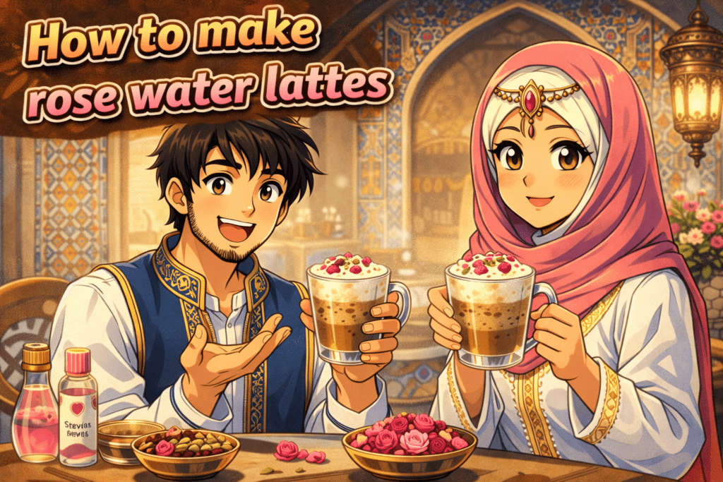 rose water latte