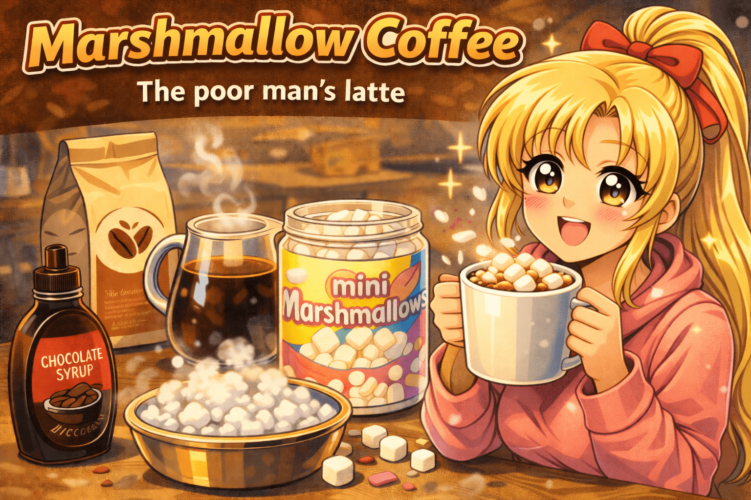 Marshmallow Coffee: The Poor Man's Latte