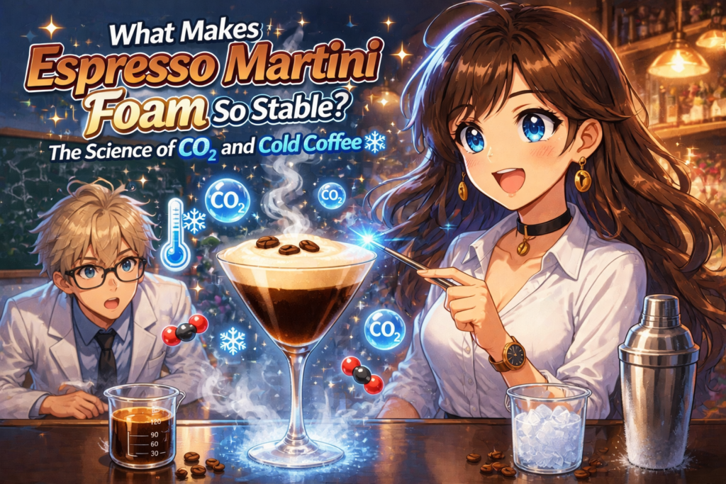 What Makes Espresso Martini Foam So Stable? The Science of CO₂ and Cold Coffee