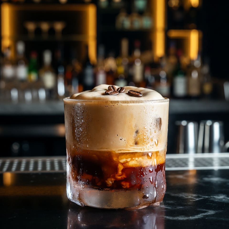 Coffee cocktail preparation