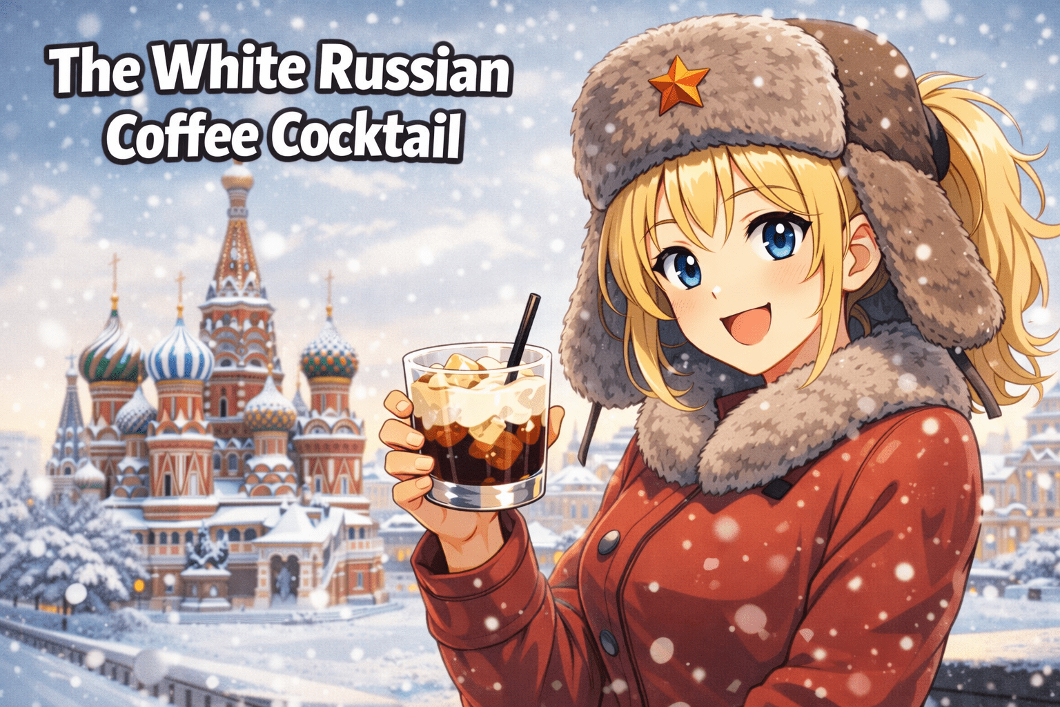 white russian coffee cocktail