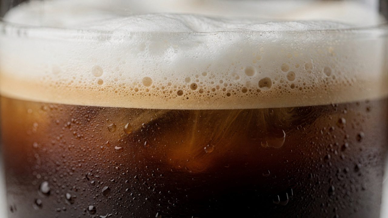 Iced Latte Temperature Contrast
