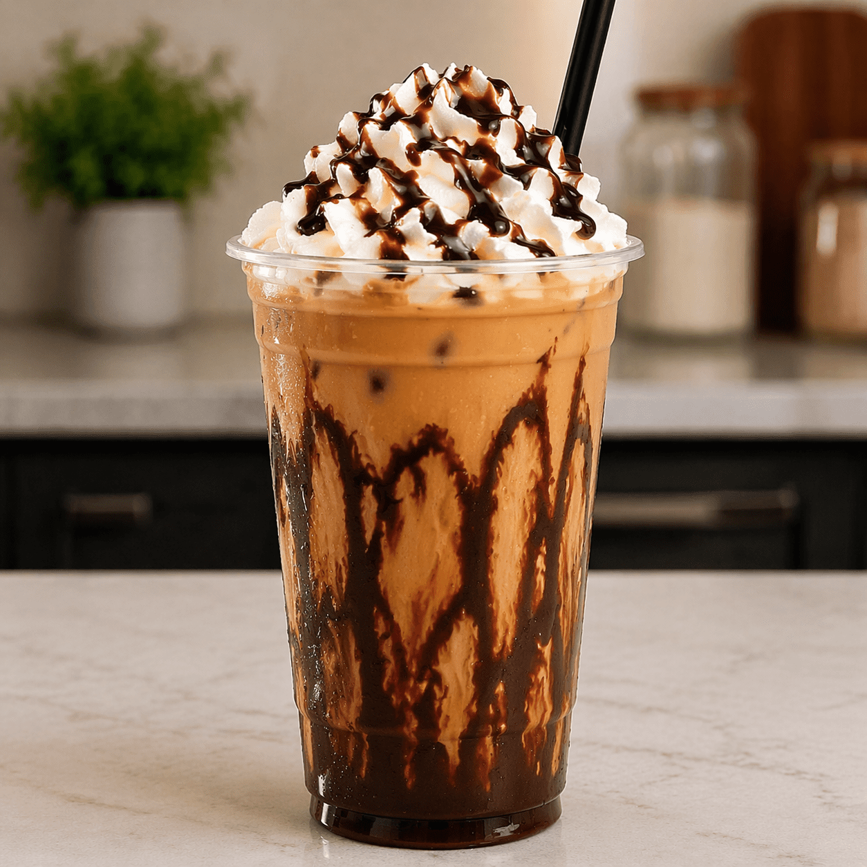 7 Brew Brunette Mocha Copycat — Finished Drink