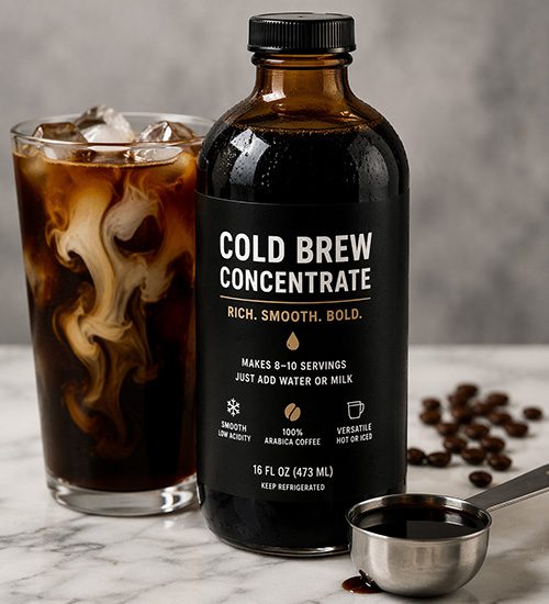 Cold Brew Concentrate In A Glass Jar