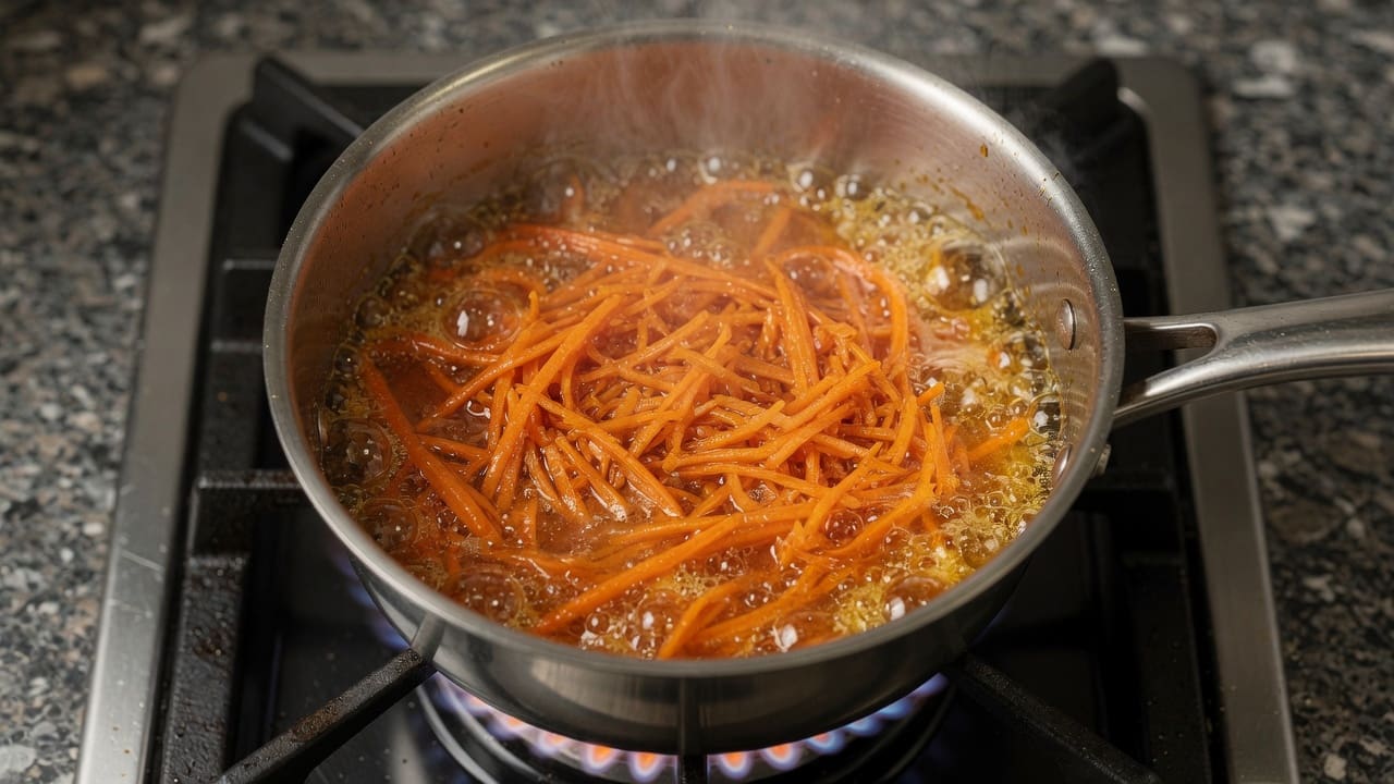 Spiced carrot syrup ingredients