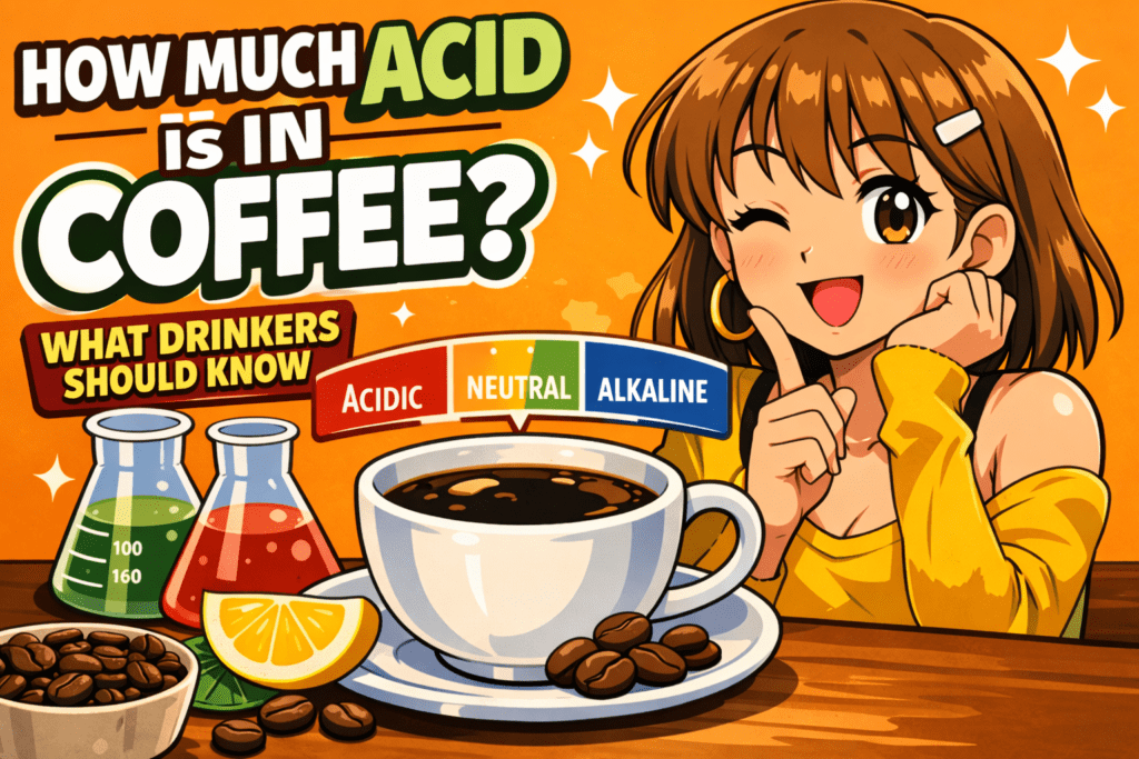 How much acid is in coffee