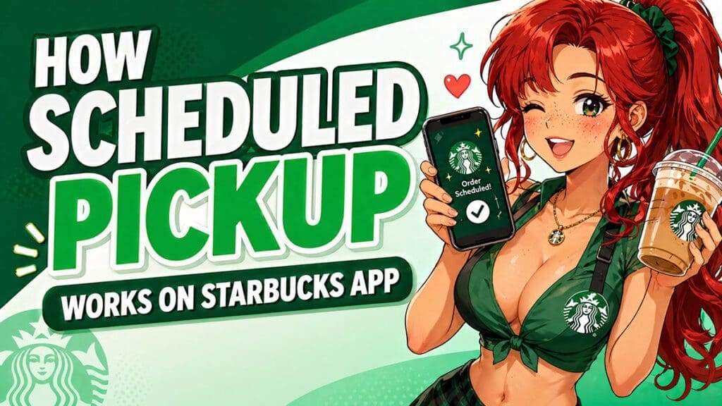 how scheduled pickup works in the starbucks app 2026