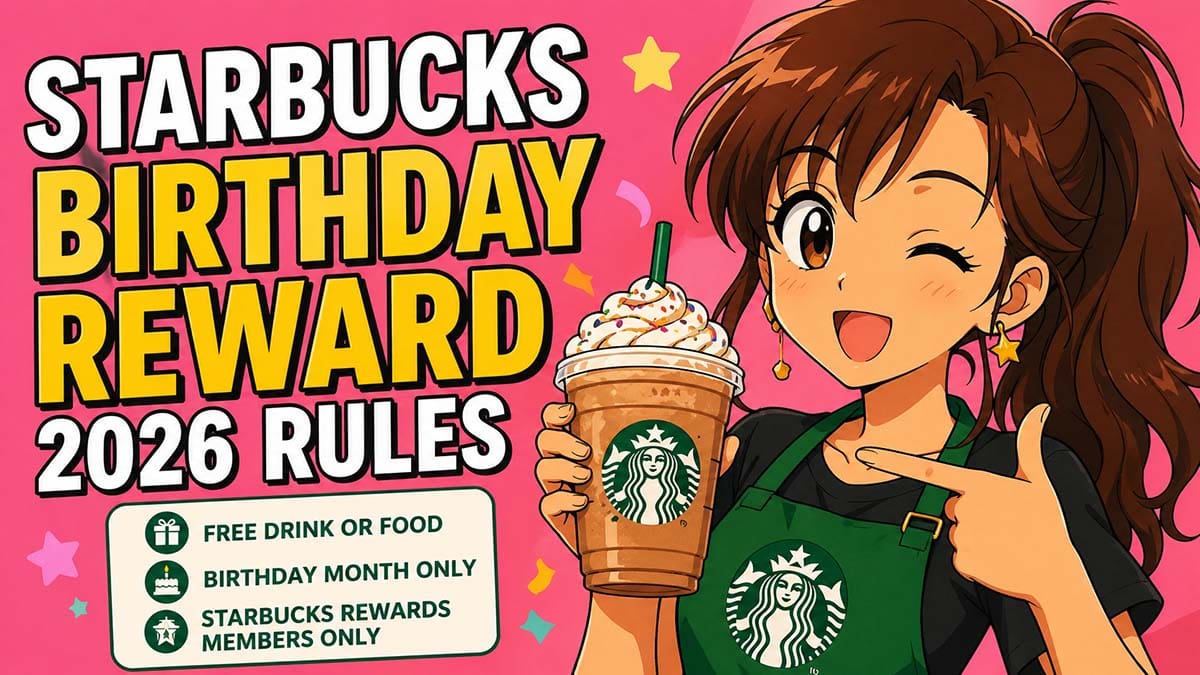 starbucks birthday reward rules 2026