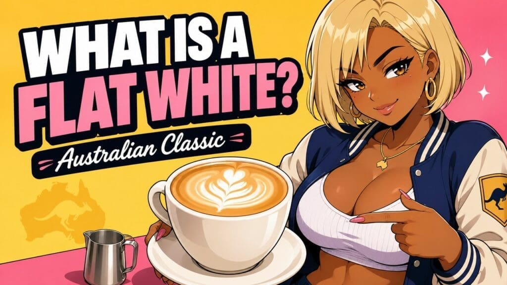 Anime-style featured image for What Is a Flat White? The Definitive Guide to the Australian Classic